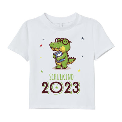 Bild: T-Shirt Kinder - Schulkind 2023 (Krokodil) Geschenkidee