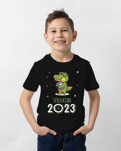 Bild: T-Shirt Kinder - Schulkind 2023 (Krokodil) Geschenkidee