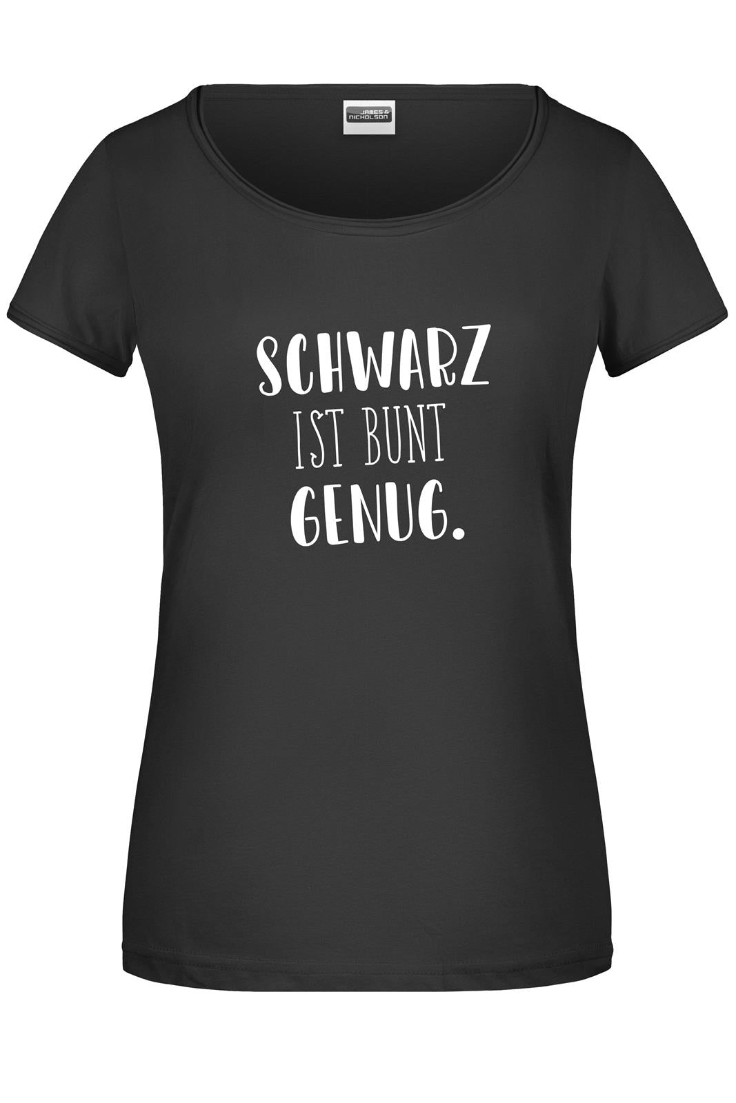 Bild: T-Shirt - Schwarz ist bunt genug. - Pure Statement Geschenkidee