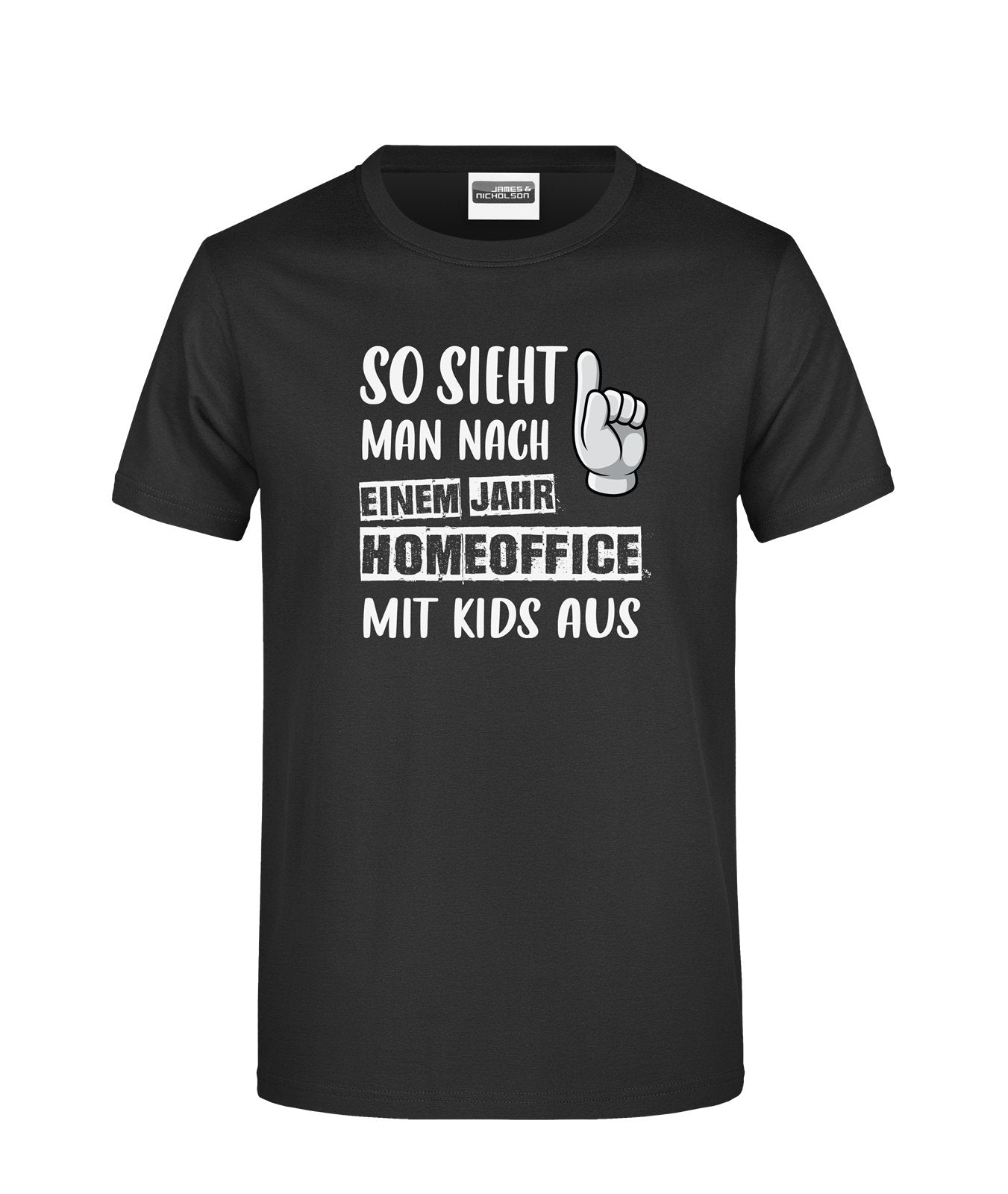 Bild: T-Shirt - So sieht man nach einem Jahr Homeoffice mit Kids aus Geschenkidee