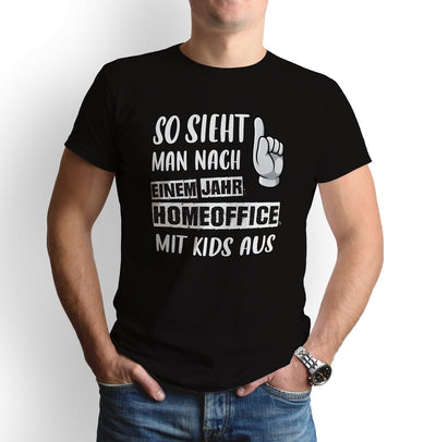 Bild: T-Shirt - So sieht man nach einem Jahr Homeoffice mit Kids aus Geschenkidee