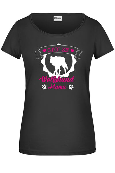 Bild: T-Shirt - Stolze Wolfshund Mama Geschenkidee