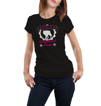 Bild: T-Shirt - Stolze Wolfshund Mama Geschenkidee