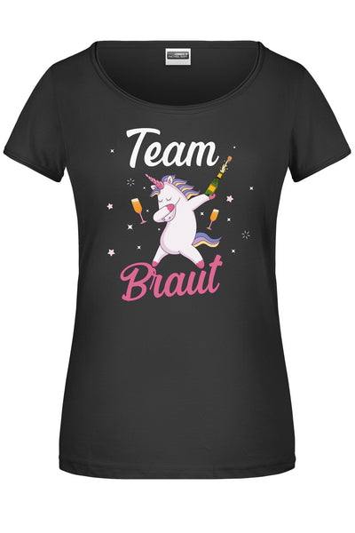 Bild: T-Shirt - Team Braut - Einhorn Geschenkidee