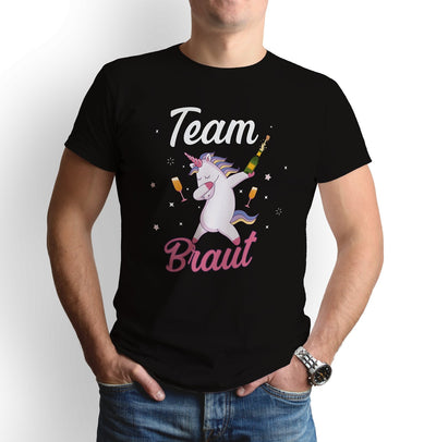 Bild: T-Shirt - Team Braut - Einhorn Geschenkidee