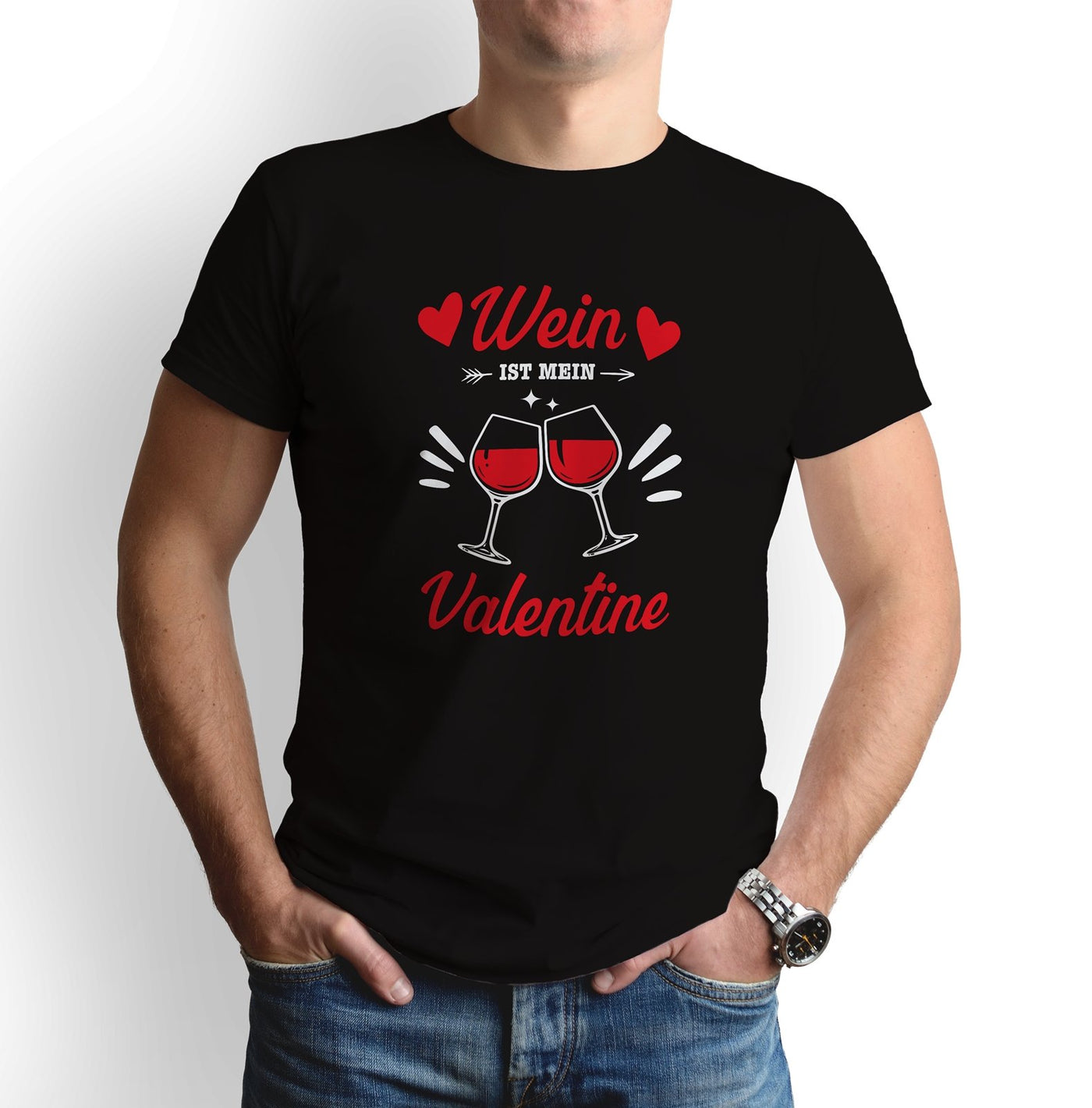 Bild: T-Shirt - Wein ist mein Valentine Geschenkidee