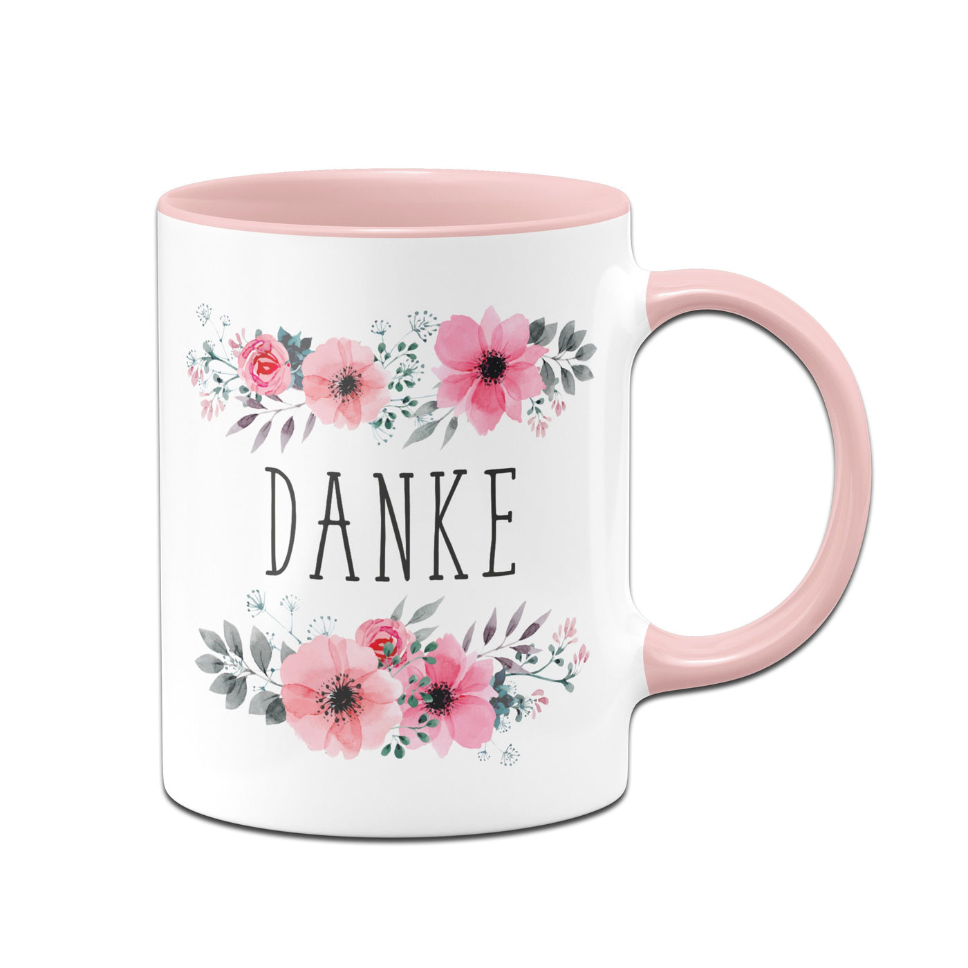 Bild: Tasse - Danke blumig Geschenkidee