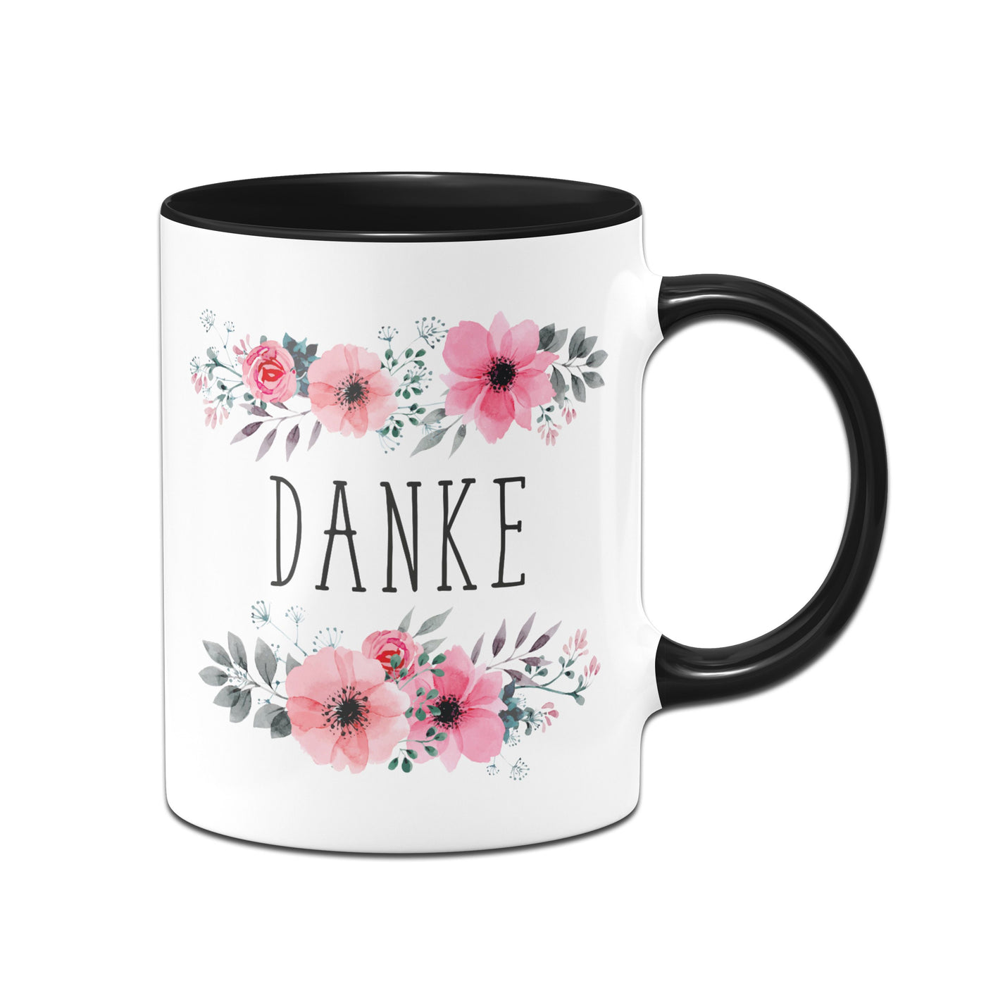 Bild: Tasse - Danke blumig Geschenkidee