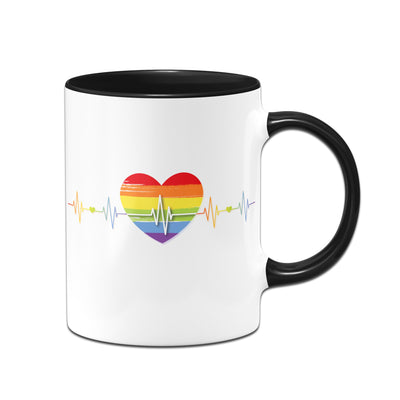 Bild: Tasse - LGBT Pride Herzschlag Geschenkidee