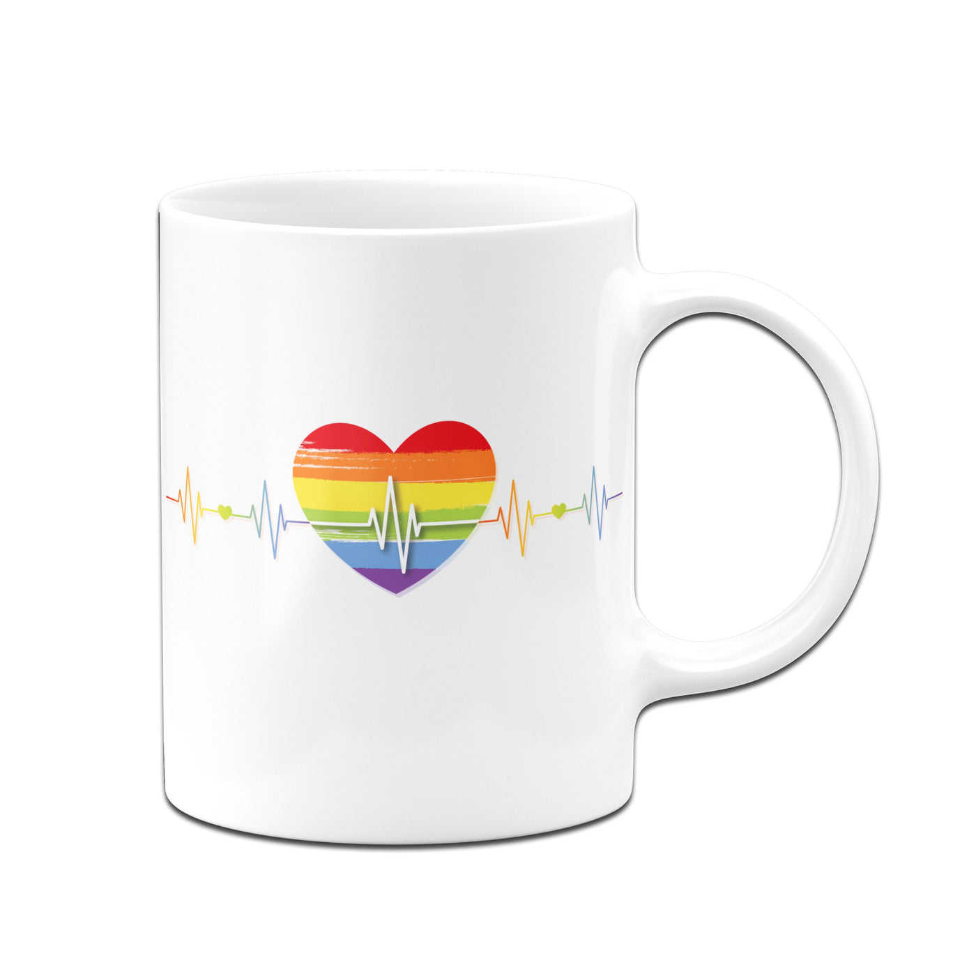 Bild: Tasse - LGBT Pride Herzschlag Geschenkidee