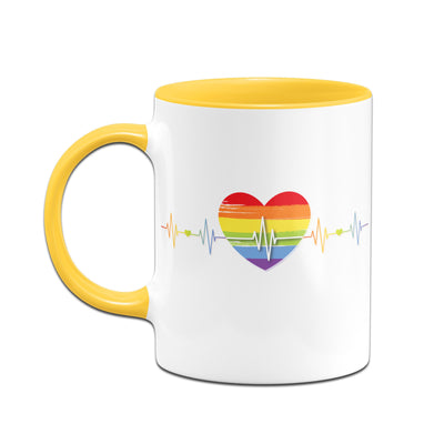 Bild: Tasse - LGBT Pride Herzschlag Geschenkidee