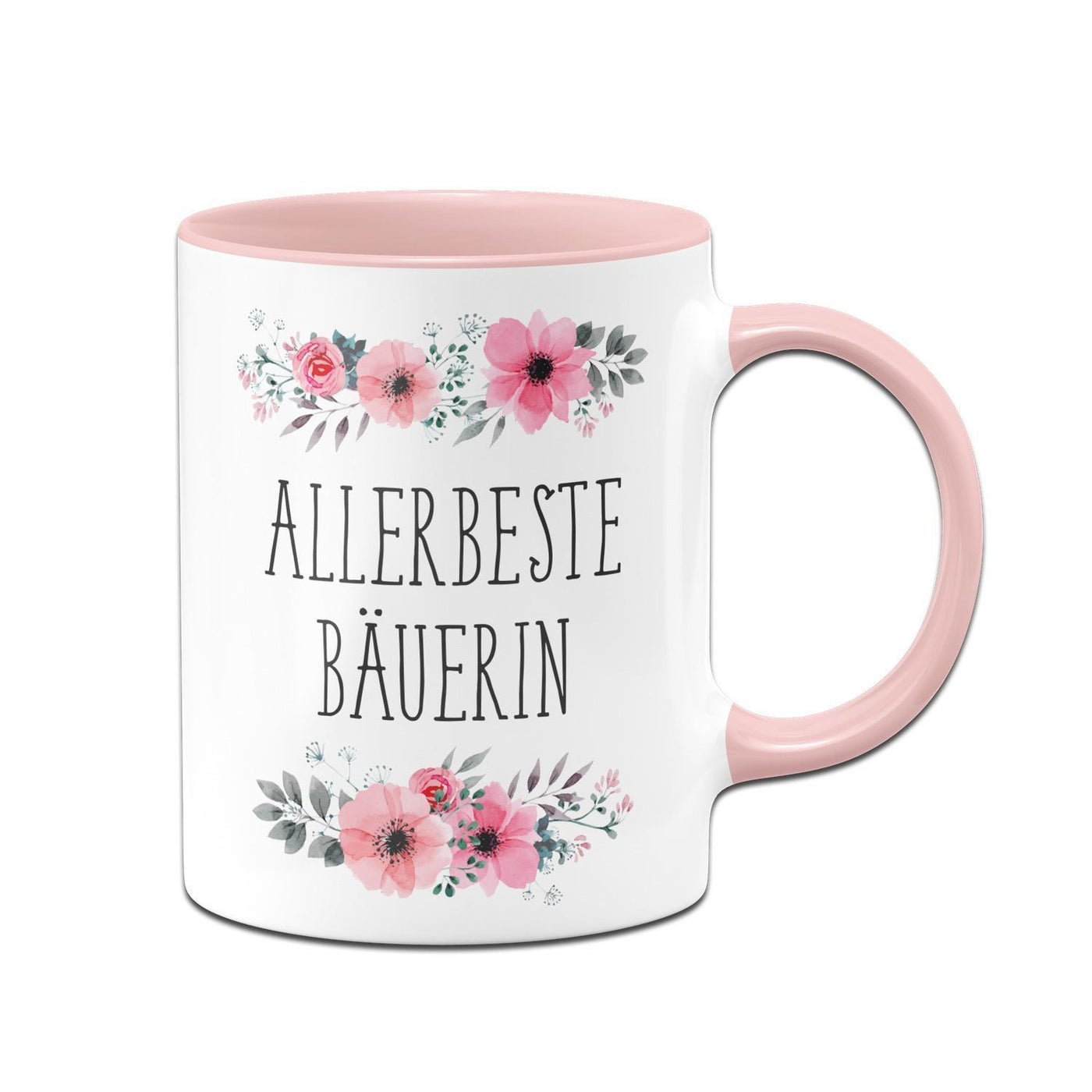Bild: Tasse - Allerbeste Bäuerin - blumig Geschenkidee