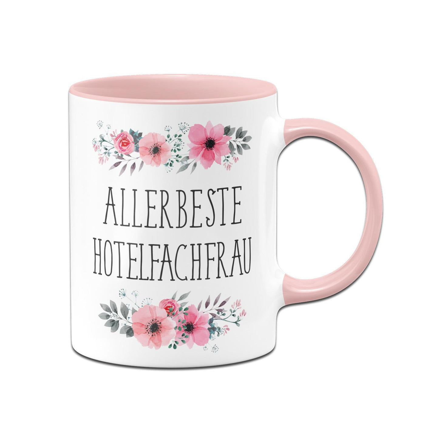 Bild: Tasse - Allerbeste Hotelfachfrau - blumig Geschenkidee