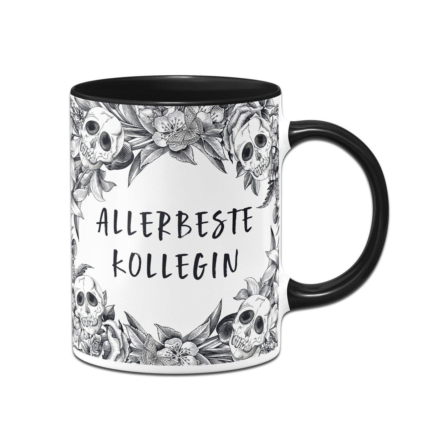 Bild: Tasse - Allerbeste Kollegin - Skull Statement Geschenkidee