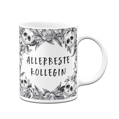 Bild: Tasse - Allerbeste Kollegin - Skull Statement Geschenkidee