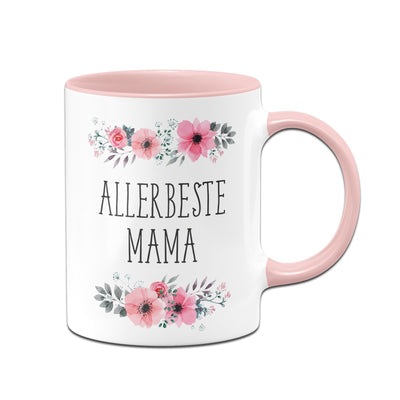 Bild: Tasse - Allerbeste Mama - blumig Geschenkidee