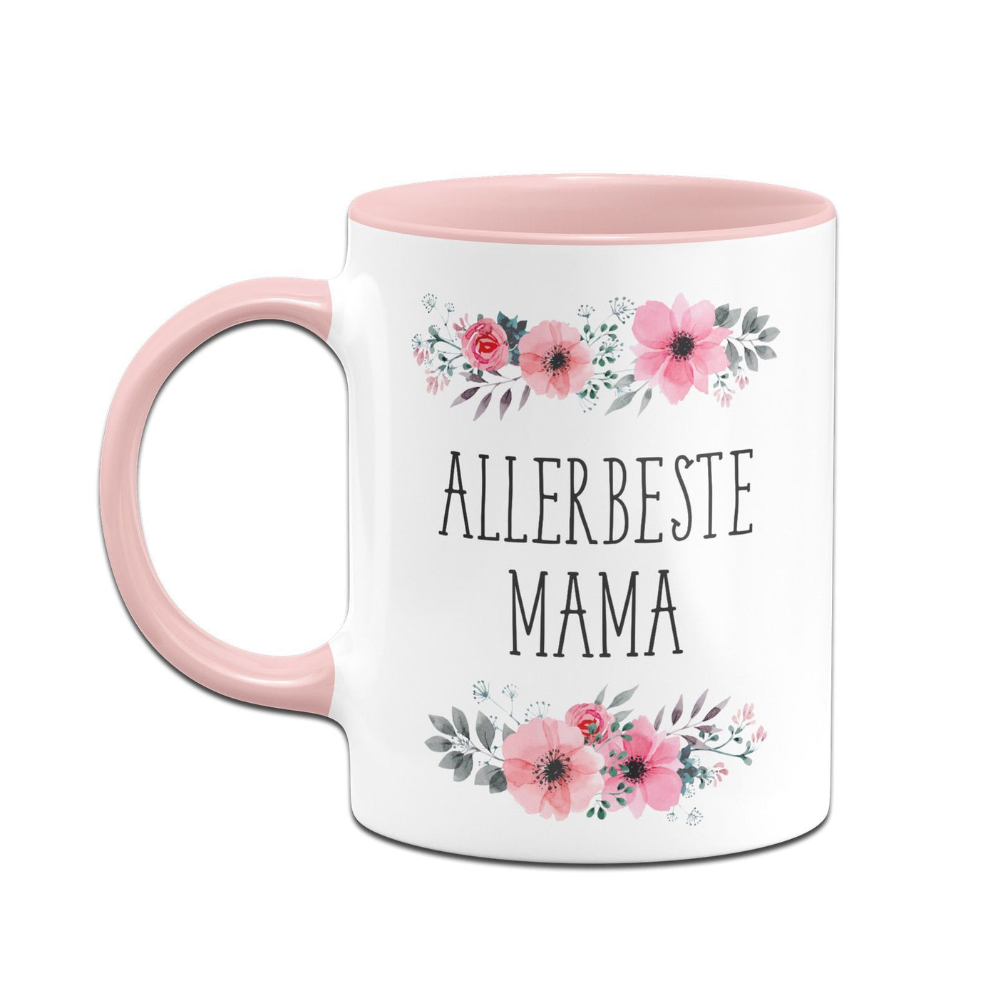 Bild: Tasse - Allerbeste Mama - blumig Geschenkidee