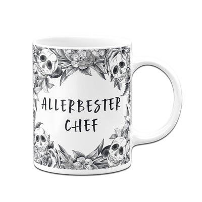 Bild: Tasse - Allerbester Chef - Skull Statement Geschenkidee