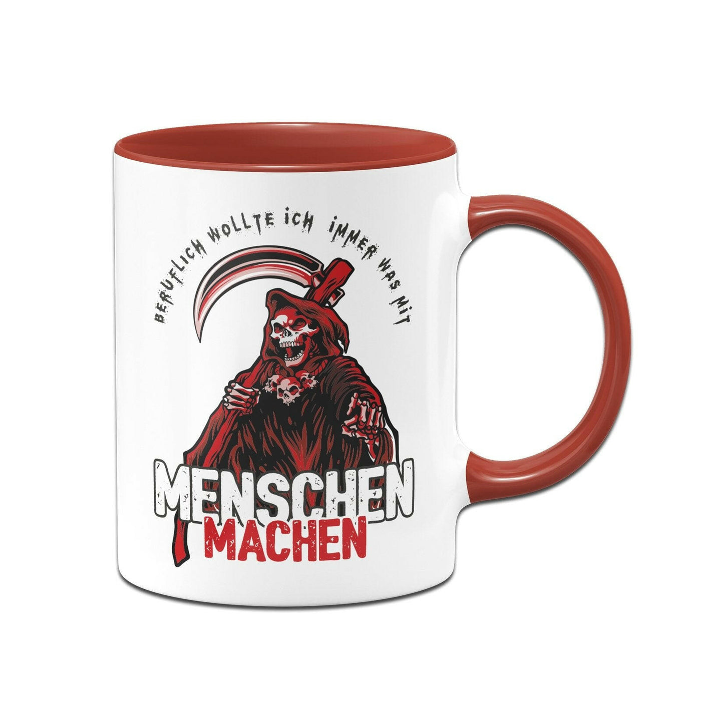 Bild: Tasse - Beruflich wollte ich immer was mit Menschen machen - Red Edition Geschenkidee