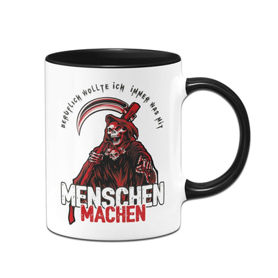 Bild: Tasse - Beruflich wollte ich immer was mit Menschen machen - Red Edition Geschenkidee