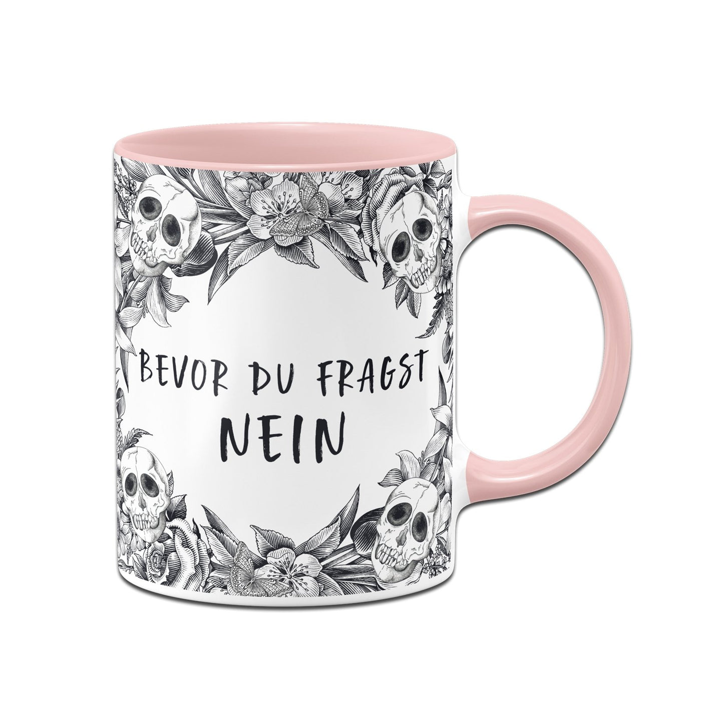 Bild: Tasse - Bevor du fragst Nein - Skull Statement Geschenkidee