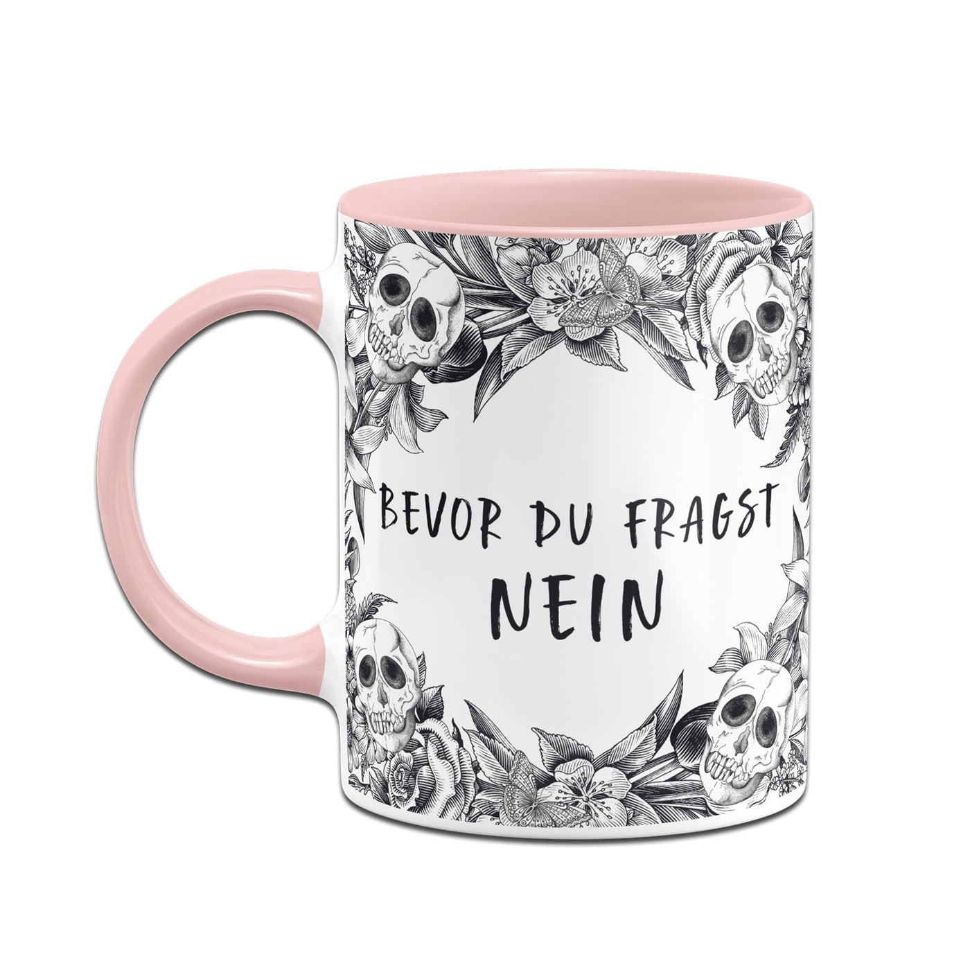 Bild: Tasse - Bevor du fragst Nein - Skull Statement Geschenkidee