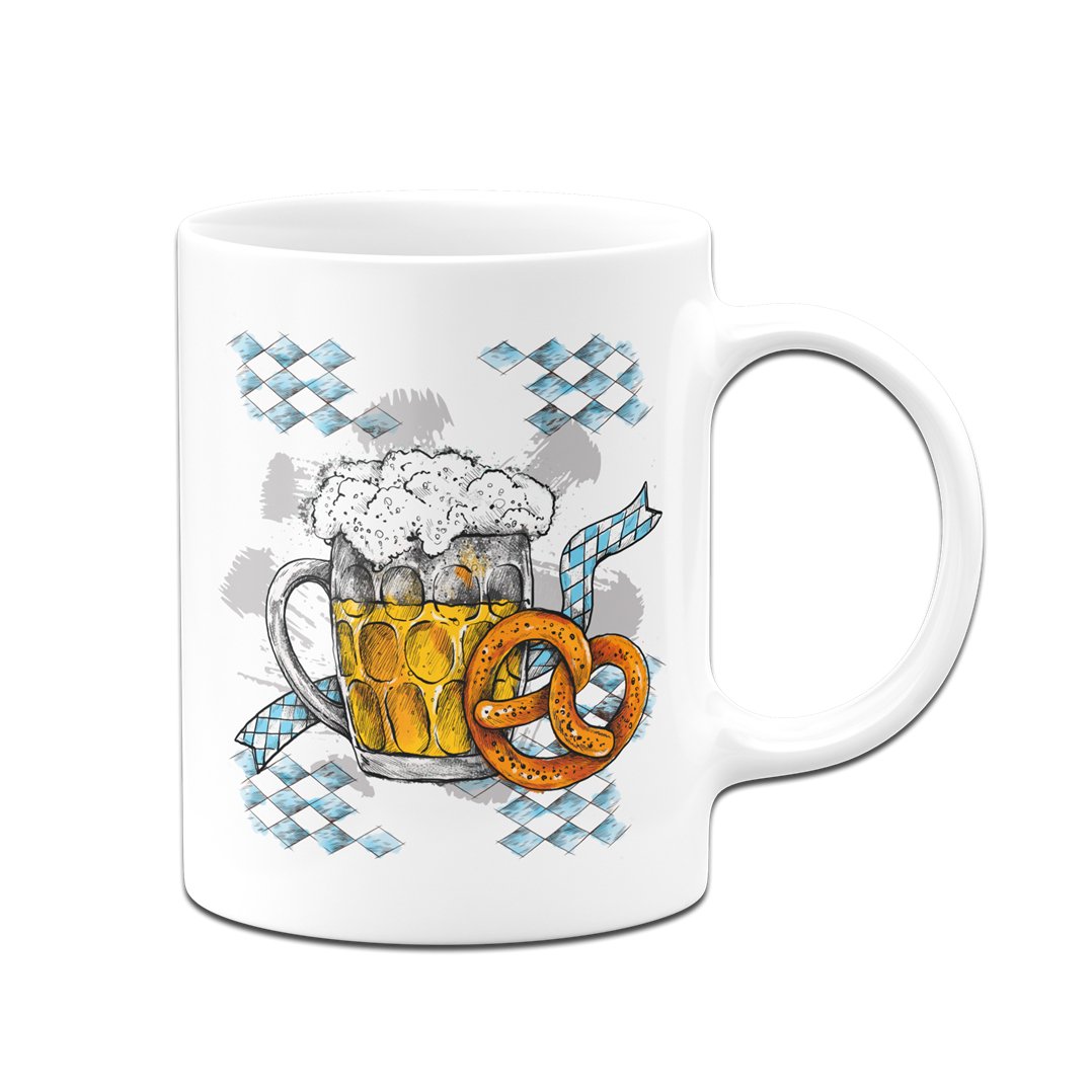 Bild: Tasse - Bier & Brezel Geschenkidee