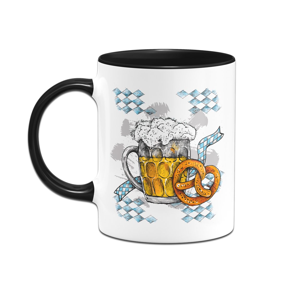 Bild: Tasse - Bier & Brezel Geschenkidee