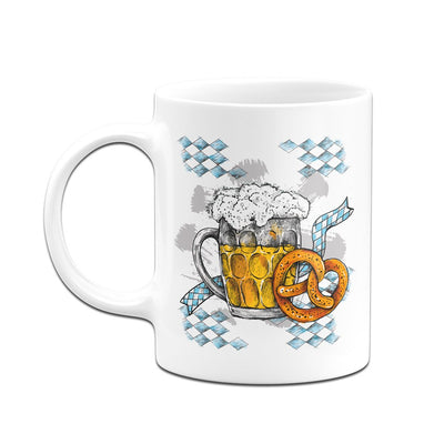 Bild: Tasse - Bier & Brezel Geschenkidee