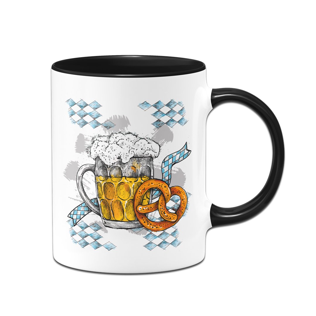 Bild: Tasse - Bier & Brezel Geschenkidee