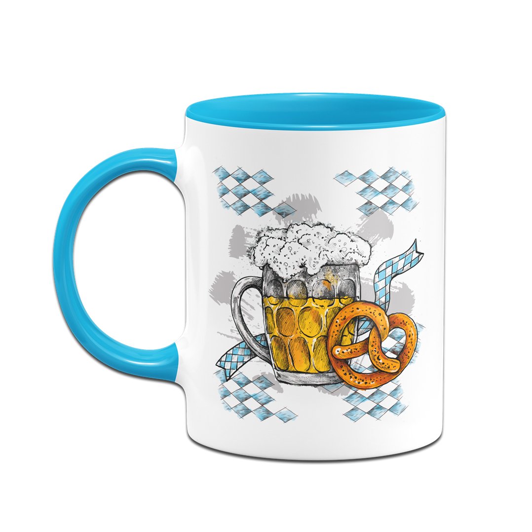 Bild: Tasse - Bier & Brezel Geschenkidee