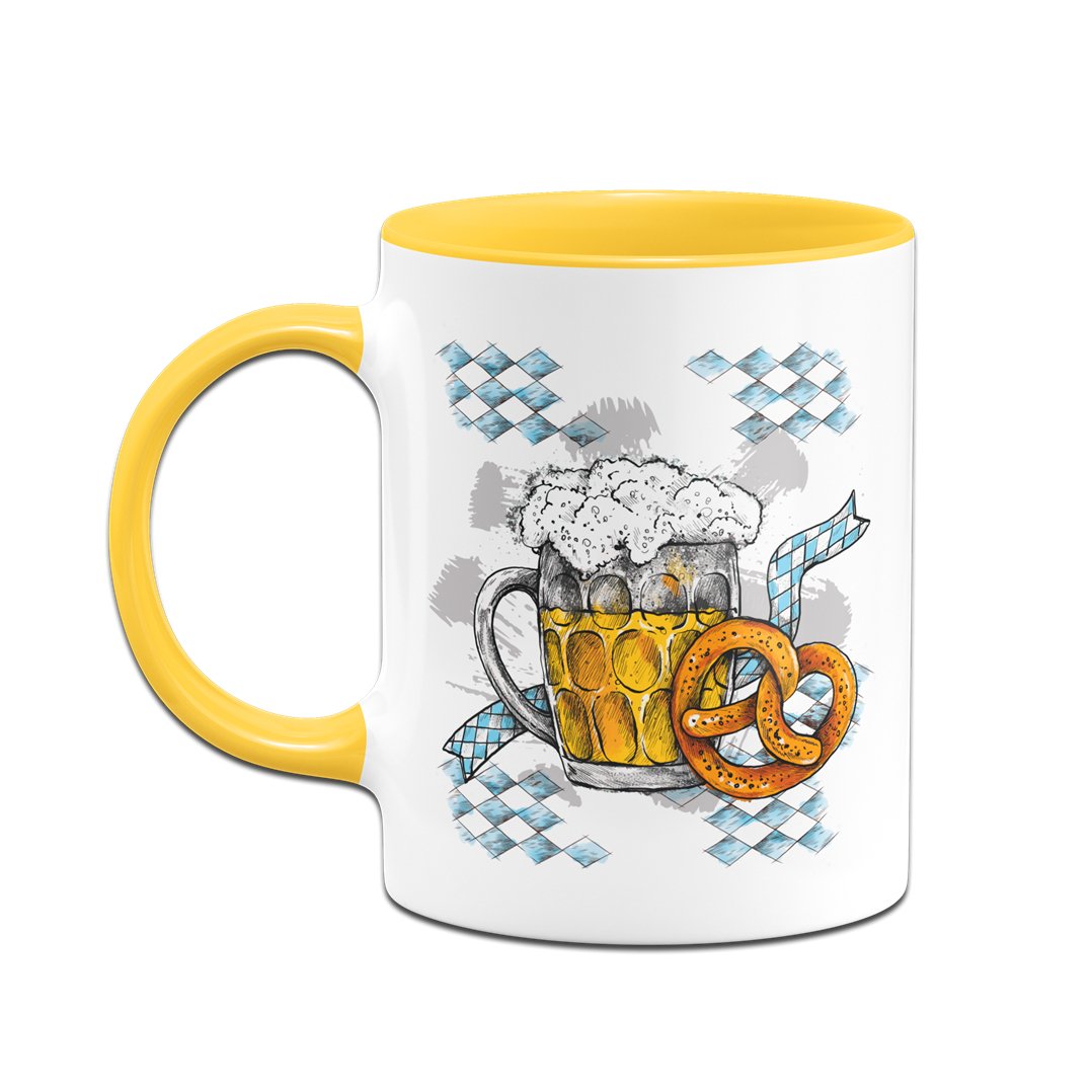 Bild: Tasse - Bier & Brezel Geschenkidee