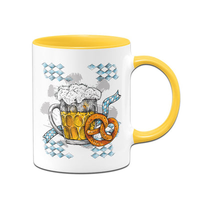 Bild: Tasse - Bier & Brezel Geschenkidee