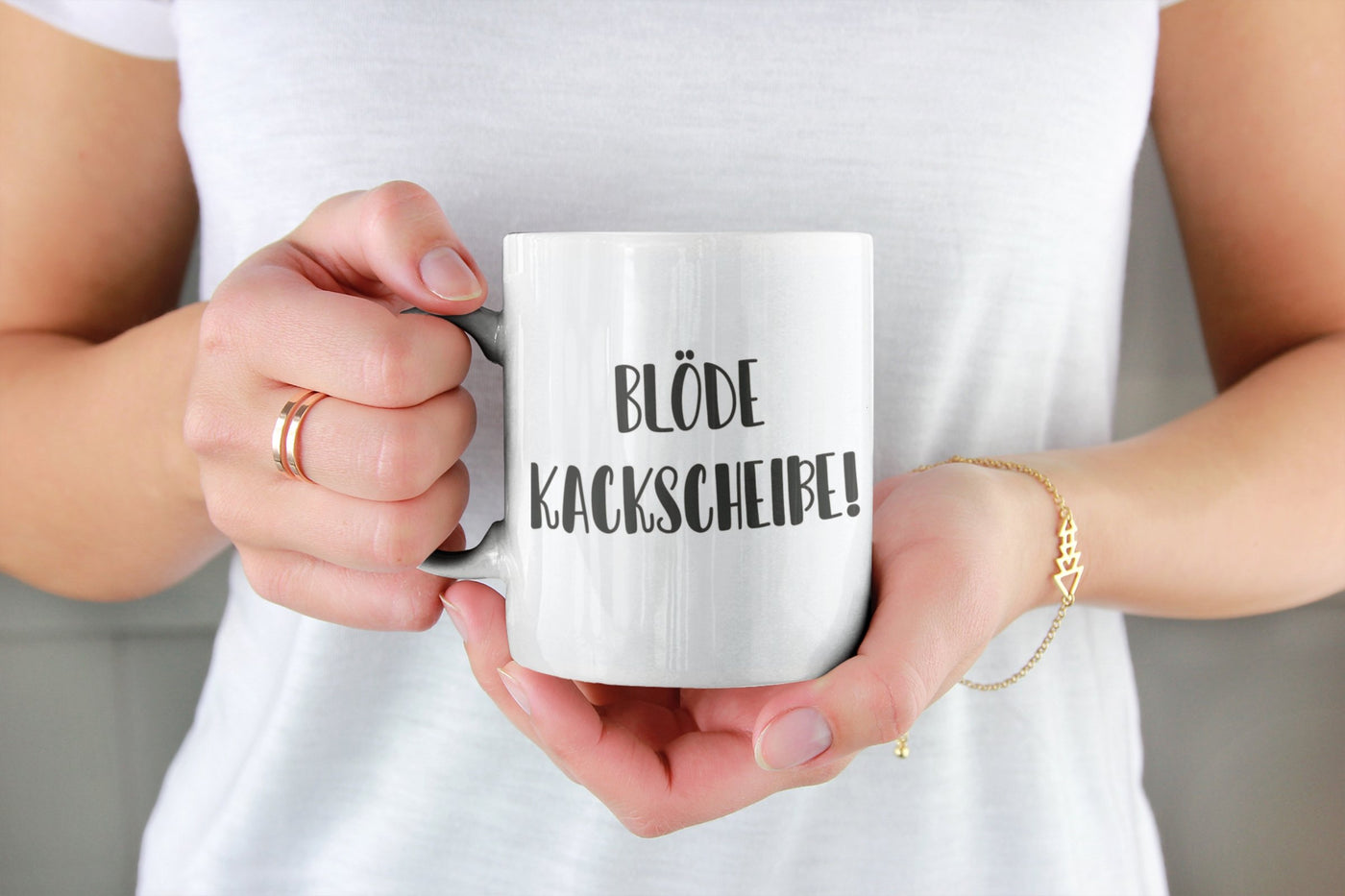 Bild: Tasse - Blöde Kackscheiße! - Pure Statement Geschenkidee