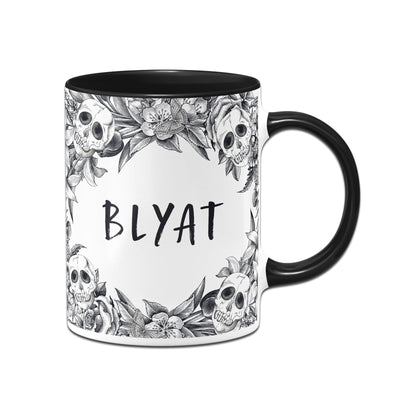 Bild: Tasse - Blyat - Skull Statement Geschenkidee