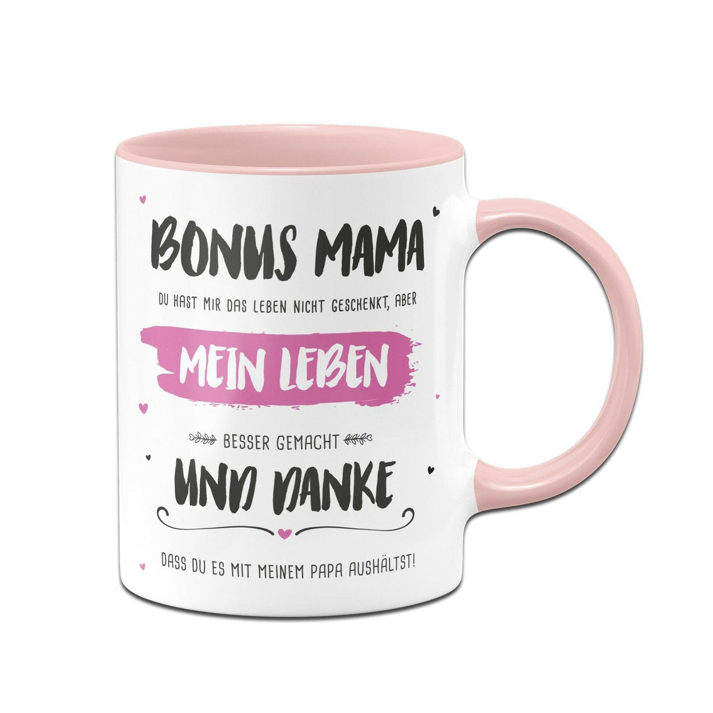 Bild: Tasse - Bonus Mama, du hast mein Leben besser gemacht Geschenkidee