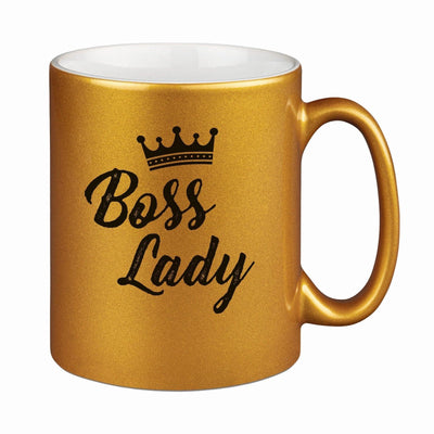 Bild: Tasse - Boss Lady - Metallictasse Geschenkidee