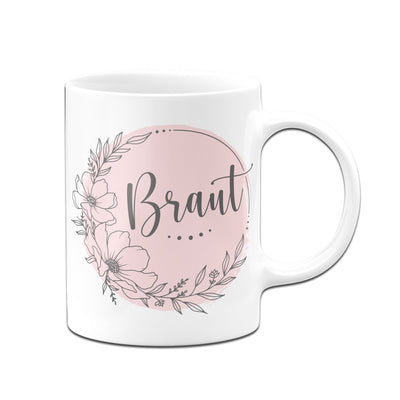 Bild: Tasse - Braut - Blumenkranz Geschenkidee