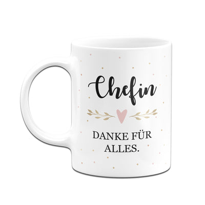 Bild: Tasse - Chefin danke für alles. Geschenkidee