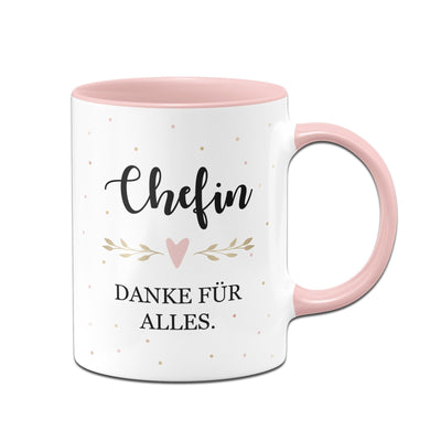 Bild: Tasse - Chefin danke für alles. Geschenkidee