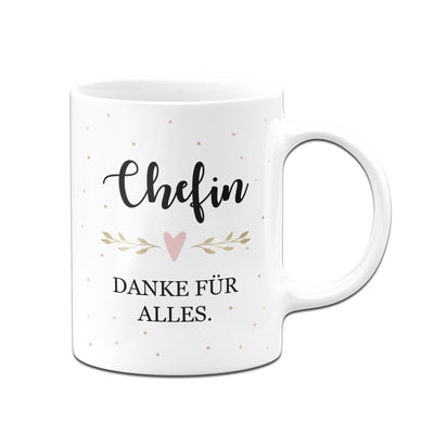 Bild: Tasse - Chefin danke für alles. Geschenkidee