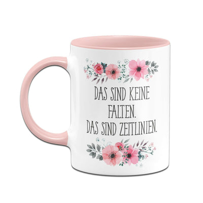 Bild: Tasse - Das sind keine Falten. Das sind Zeitlinien. - blumig Geschenkidee