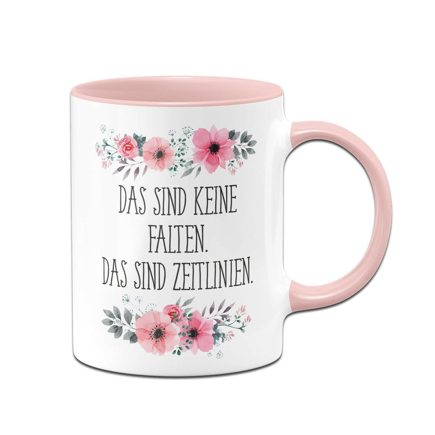 Bild: Tasse - Das sind keine Falten. Das sind Zeitlinien. - blumig Geschenkidee