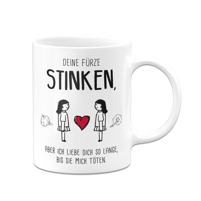 Bild: Tasse - Deine Fürze stinken, aber ich liebe Dich (Mann-Mann/Frau-Frau) Geschenkidee