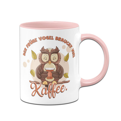 Bild: Kaffeetasse - Der frühe Vogel braucht viel Kaffee Geschenkidee