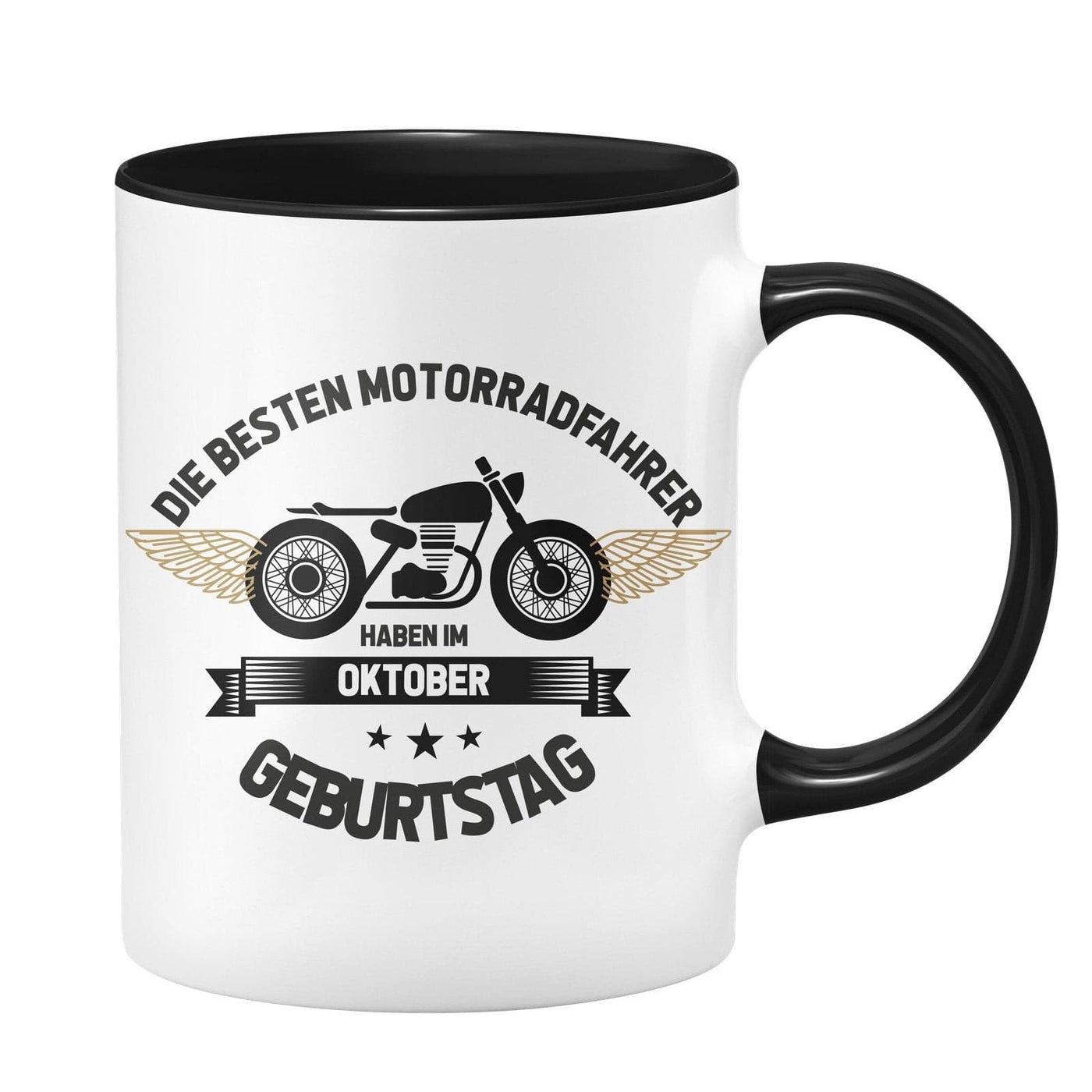 Bild: Tasse - Die besten Motorradfahrer haben im -Wunschmonat- Geburtstag Geschenkidee