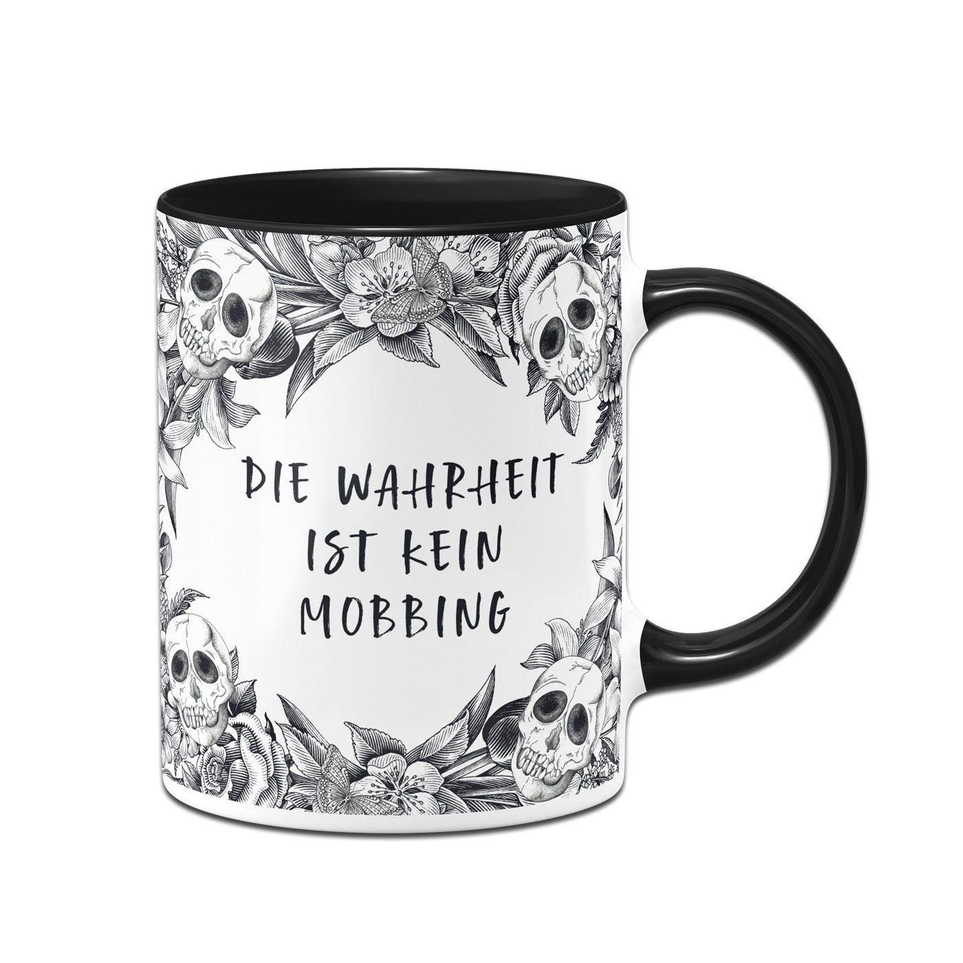 Bild: Tasse - Die Wahrheit ist kein Mobbing - Skull Statement Geschenkidee