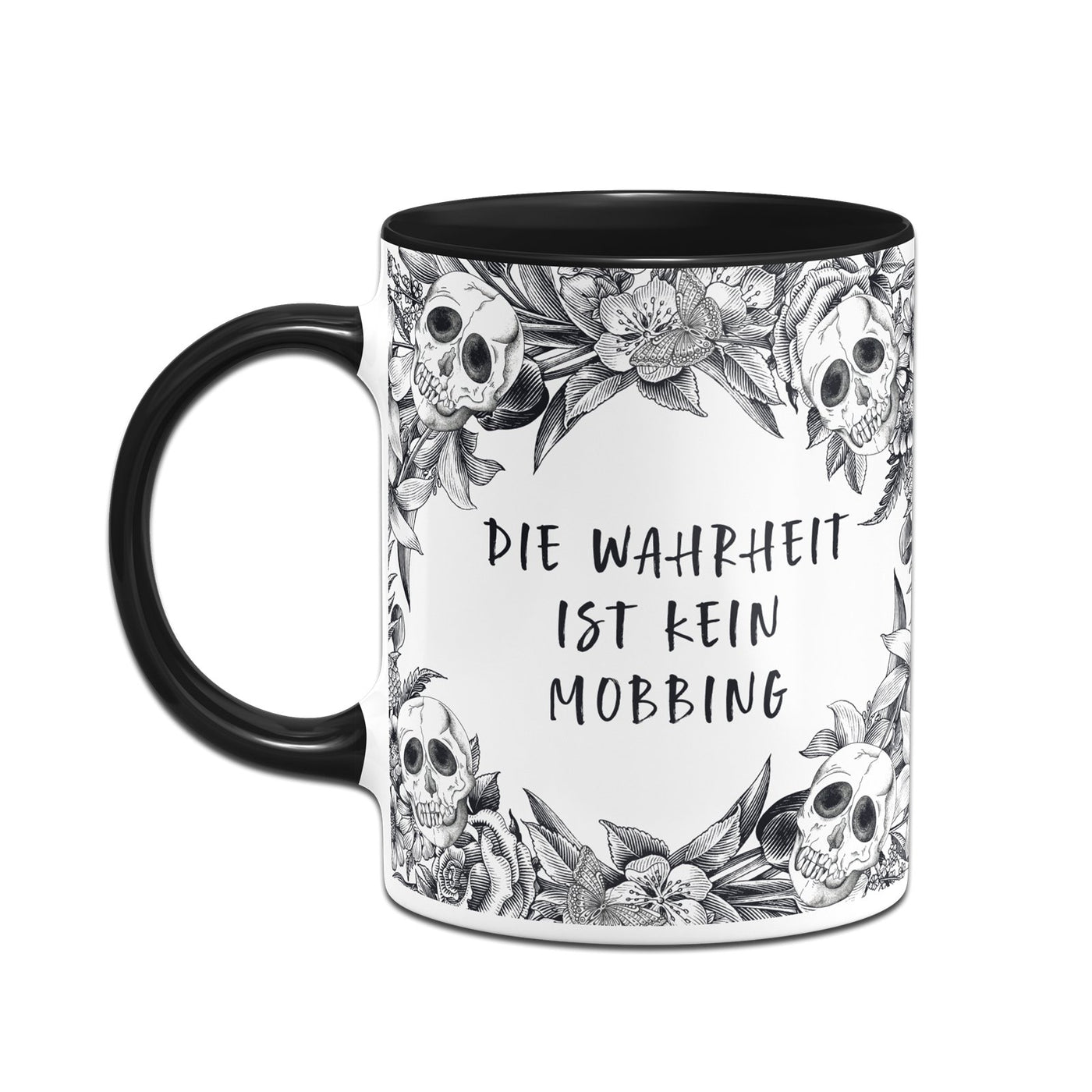 Bild: Tasse - Die Wahrheit ist kein Mobbing - Skull Statement Geschenkidee