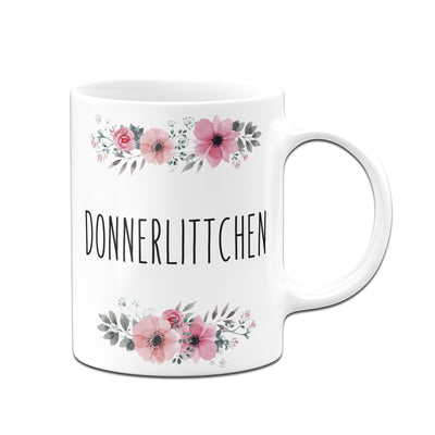 Bild: Tasse - Donnerlittchen - blumig Geschenkidee