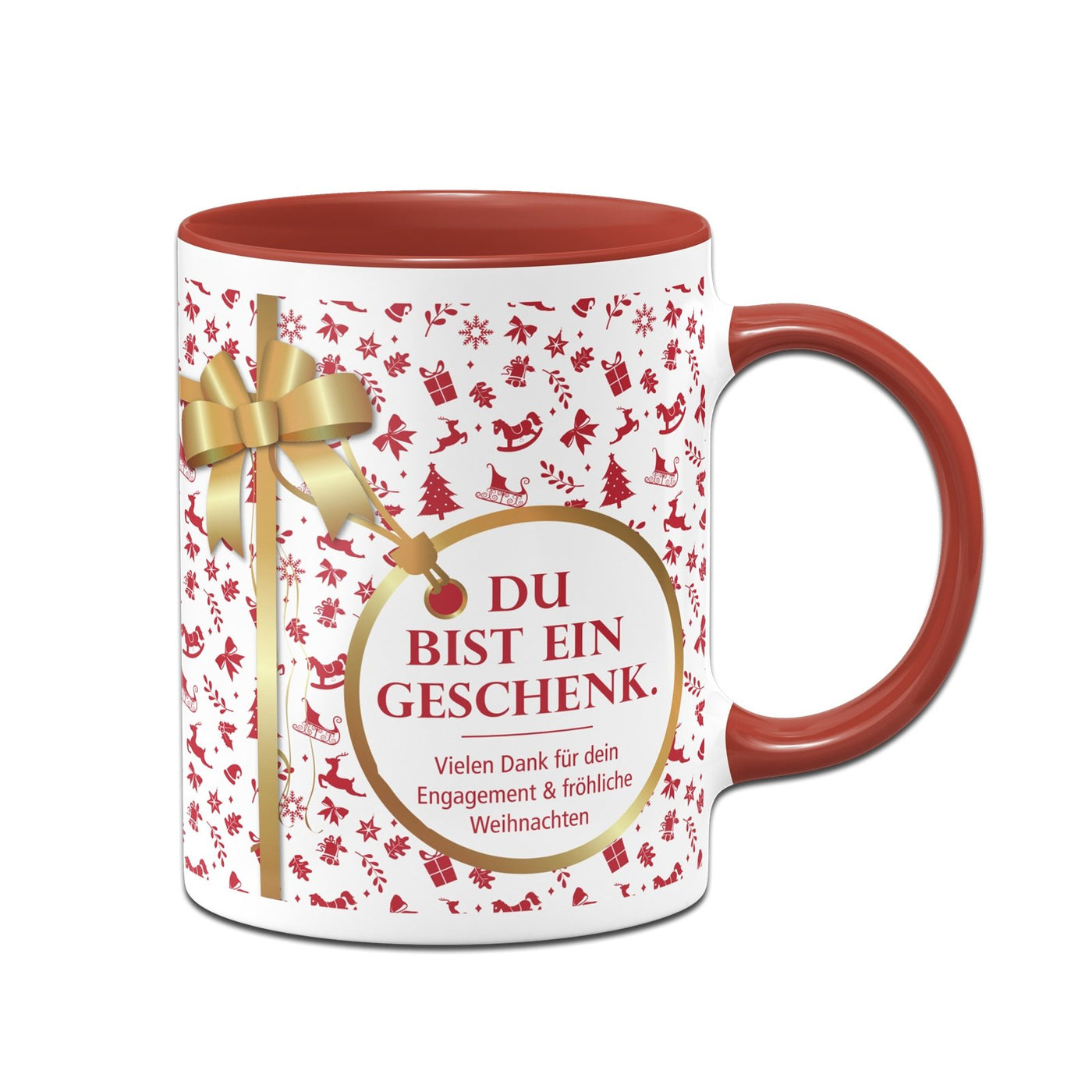 Bild: Tasse - Du bist ein Geschenk. - Weihnachten (Aufdruck weiß) Geschenkidee